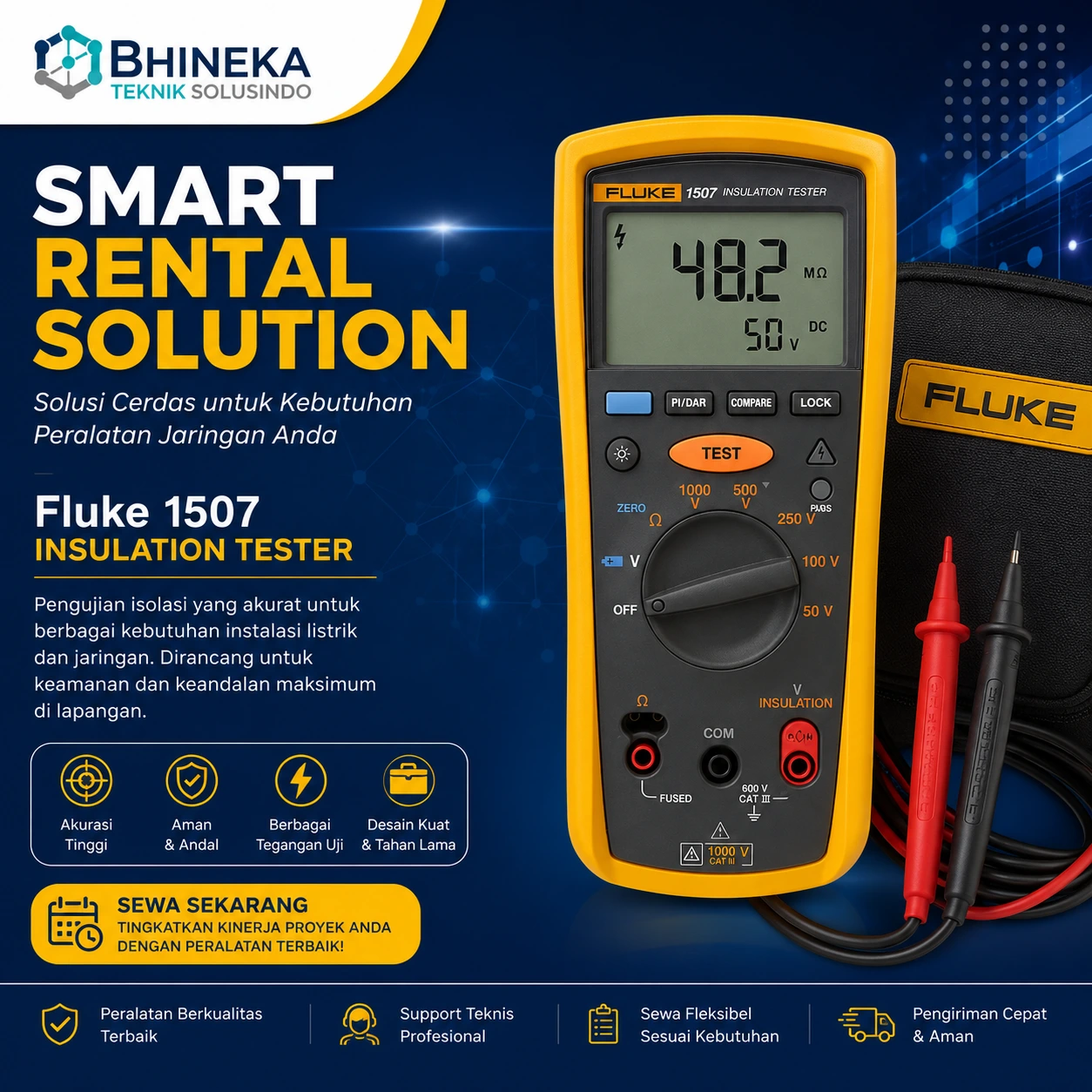 Fluke 1507 insulation tester-banner