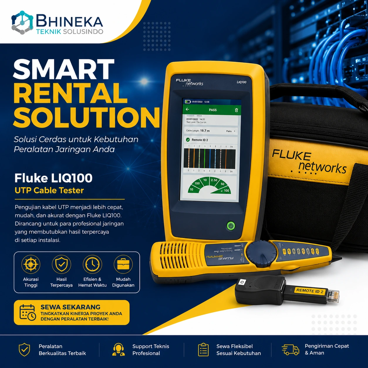 Fluke LIQ100 UTP cable tester-banner
